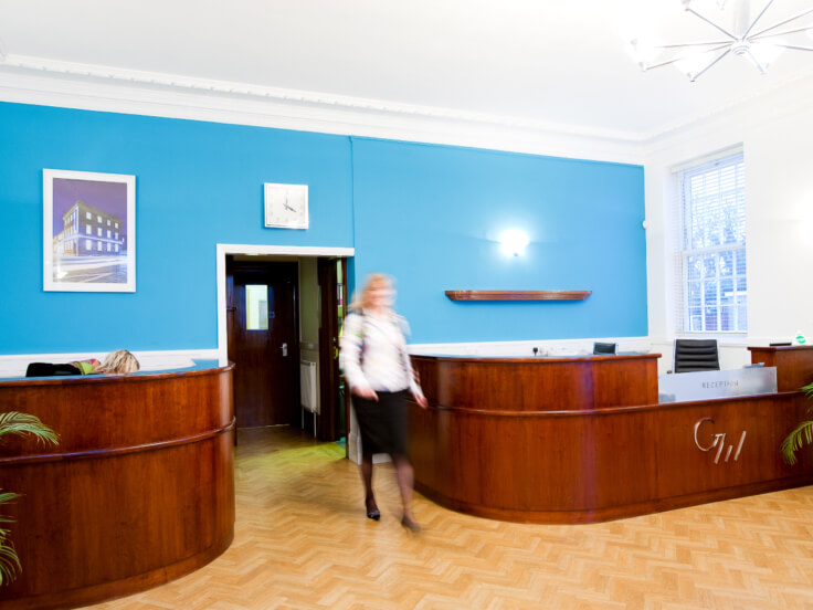 Giles Wilson head office reception